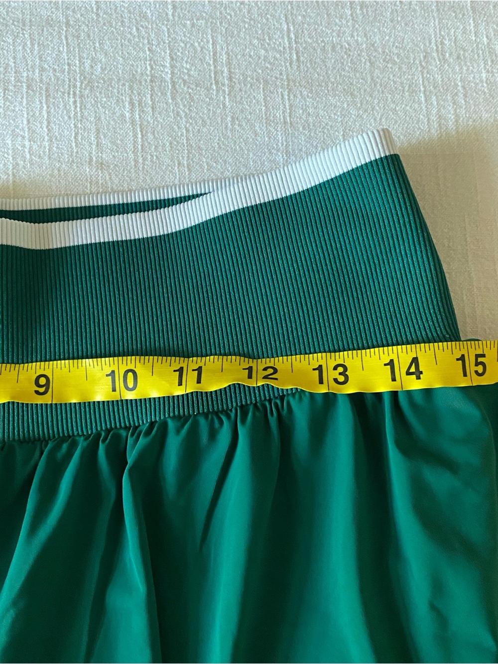 all in motion Green Women's Athletic Skort with White Waistband Stripe - Picture 5 of 6